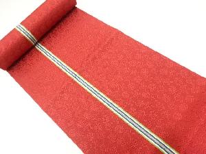 アンティーク　縞に草花模様織り出し八寸帯地反物